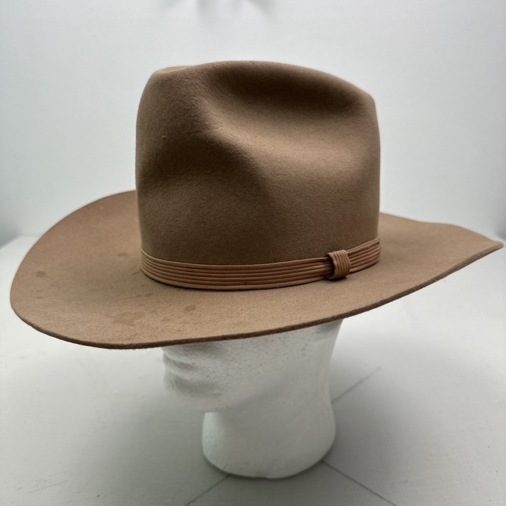 Vtg Resistol XXX Beaver Felt Cowboy Hat 7 1/8 Canyon Self Conforming Long Oval